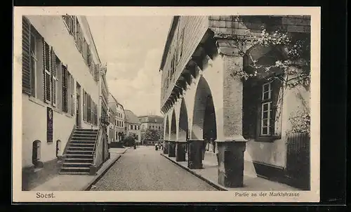 AK Soest, Partie an der Marktstrasse