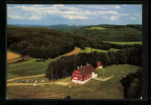 AK Schopfloch, Fliegeraufnahme vom Harpprecht-Haus