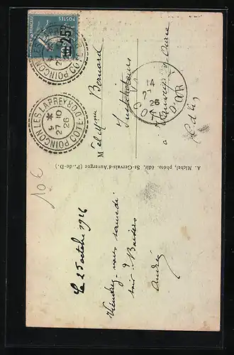 AK St-Gervais-d`Auvergne, L`Eglise qui est du XIIe siècle est fortifiée