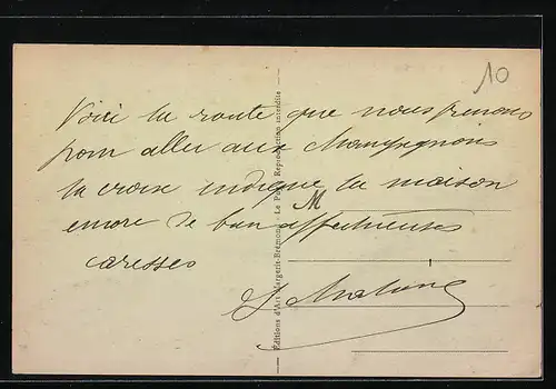 AK St-Martin-de-Valamas, Vue générale, Route d`Arcens et Quartier de la Plaine