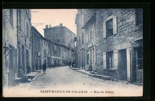 AK Saint-Martin-de-Valamas, Rue du Garay