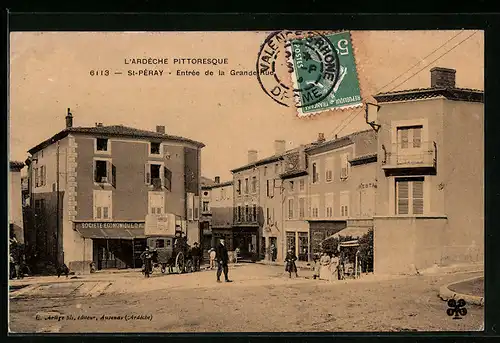 AK St-Péray, Entrée de la Grande Rue