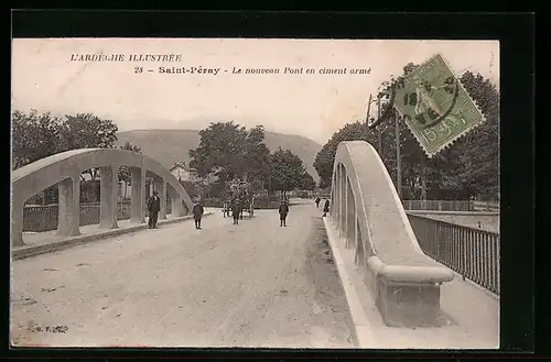 AK Saint-Péray, Le nouveau Pont en ciment armé