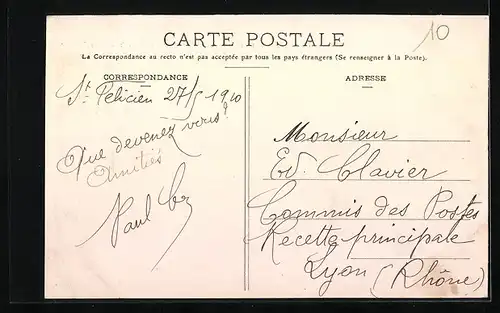 AK Saint-Félicien, Le Grand Tournant à l`Arrivée par la Route de St-Victor