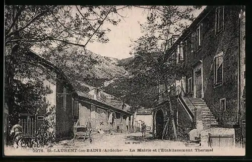 AK St-Laurent-les-Bains, La Mairie et l`Etablissement Thermal