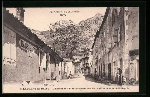 AK St-Laurent-les-Bains, L`Entrée de l`Etablissement des Bains