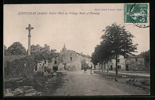 AK Quintenas, Entrée Nord du Village, Route d`Annonay