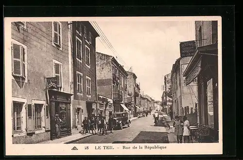 AK Le Teil, Rue de la République