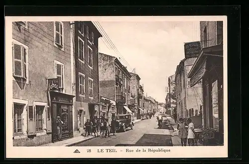 AK Le Teil, Rue de la République