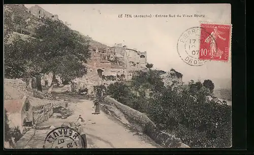 AK Le Teil, Entrée Sud du Vieux Bourg