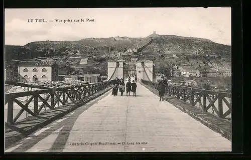 AK Le Teil, Vue prise sur le Pont