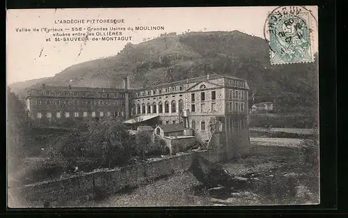 AK St-Sauveur-de-Montagut, Grandes Usines du Moulinon situées entre les Ollières