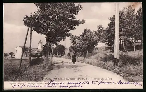 AK St. Romain de Lerps, Entrée du Village