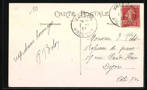 AK Vallon, Place du Verger