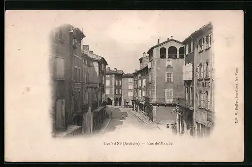 AK Les Vans, Rue du Marché