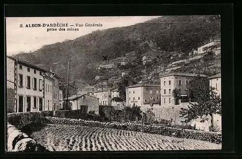 AK Albon-D`Ardèche, Vue Generale prise des mines