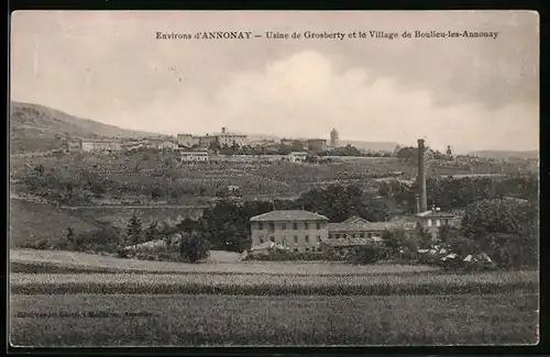 AK Boulieu-les-Annonay, Usine de Grosberty et le Village