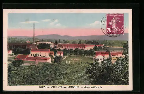 AK La Voulte-sur-Rhone, Soie artificielle