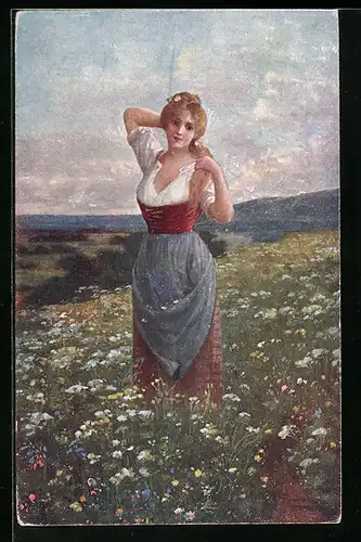 Künstler-AK Brüder Kohn (B.K.W.I) Nr. 2308: Blümlein Wunderhold von Jos. Süss