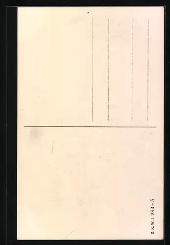 Künstler-AK Brüder Kohn (B.K.W.I) Nr.294-3: Paar auf einer Bank mit Luftschloss im Himmel
