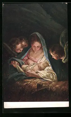 Künstler-AK Brüder Kohn (B.K.W.I) Nr.510-4: Maria mit dem Christukinde