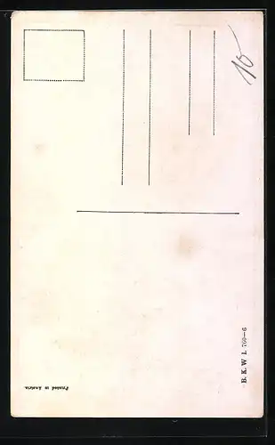 Künstler-AK Brüder Kohn (B.K.W.I) Nr.760-6: Abschied zwischen Wanderer und Bergen