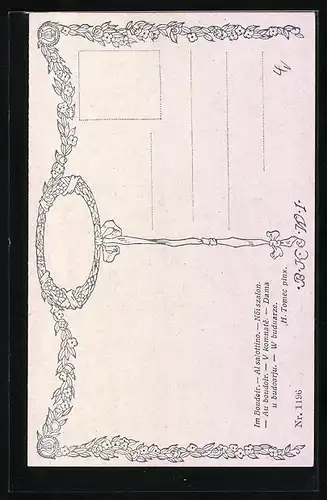 Künstler-AK Brüder Kohn (B.K.W.I) Nr.1196: Im Boudoir von H. Tomec