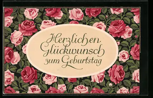 Künstler-AK Meissner & Buch (M&B) Nr. 1952: Im Duft der Rosen, Glückwunschkarte