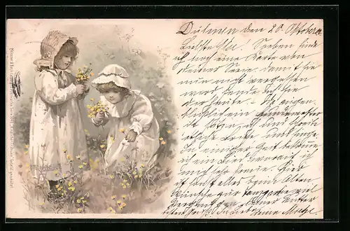 Künstler-AK Meissner & Buch (M&B) Nr. 1048: Kindlicher Frohsinn