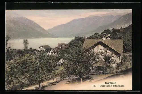 AK Krattigen, Blick nach Interlaken
