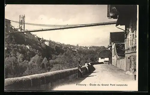 AK Fribourg, Etude du Grand Pont suspendu