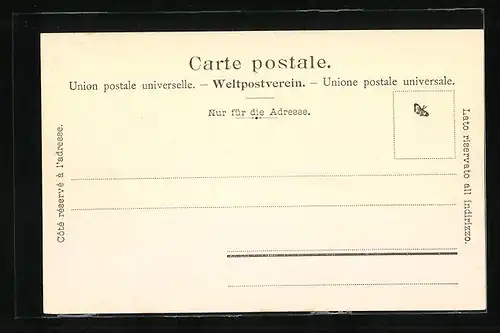 AK Fribourg, Strassenpartie mit Brunnen