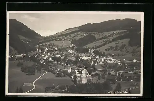 AK Lichtensteig, Ortsansicht mit Umland