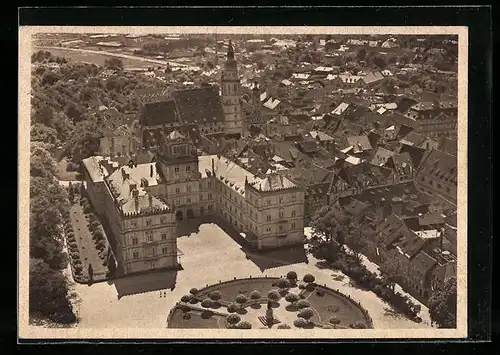 AK Coburg, Blick auf Schlossplatz