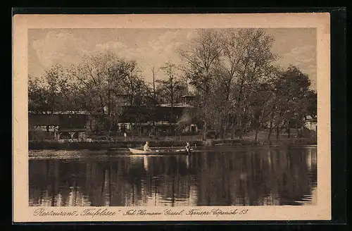 AK Berlin-Köpenick, Restaurant Teufelssee, Inh. Hermann Giesel