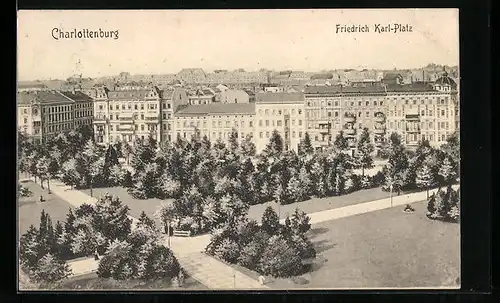 AK Berlin-Charlottenburg, Friedrich Karl-Platz