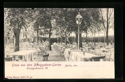 AK Berlin, Königgrätzer-Garten, Königgrätzerstrasse 111