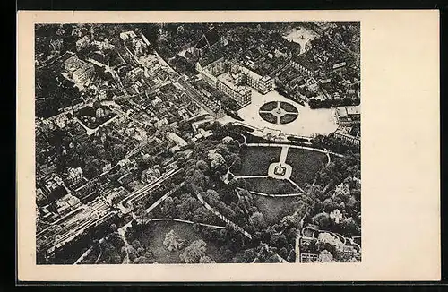 AK Coburg, Fliegeraufnahme des Ortes