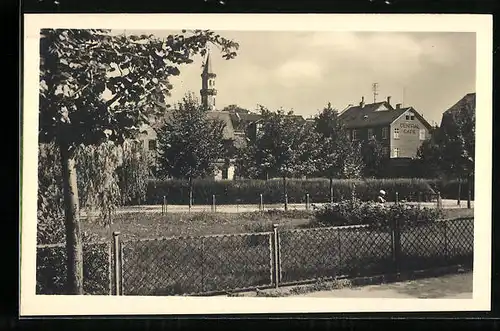 AK Neustadt b. Coburg, Karlsplatz, Central Cafe