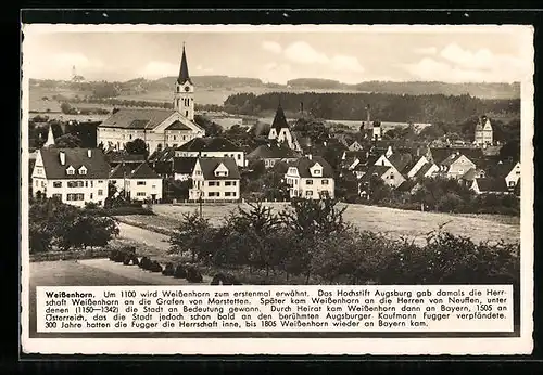 AK Weissenhorn, Totalansicht der Ortschaft