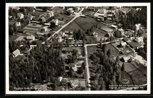 AK Solberga, Flygfoto över Solberga, Fliegeraufnahme