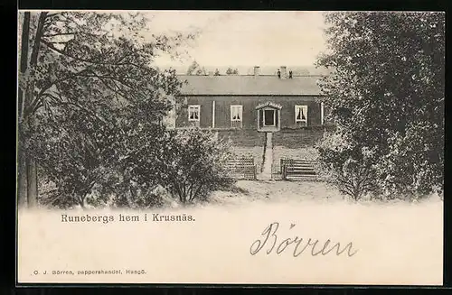 AK Krusnäs, Runebergs hem