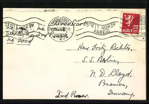 AK Kopenhagen, Teilansicht aus der Vogelschau