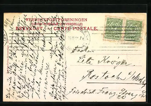 AK Dyrehaven, Strassenpartie mit Radfahrern