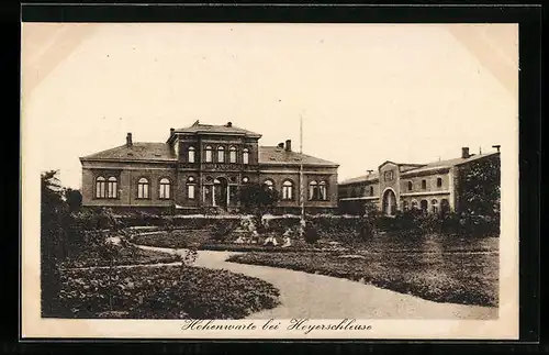 AK Hoyerschleuse, Blick auf Hohenwarte