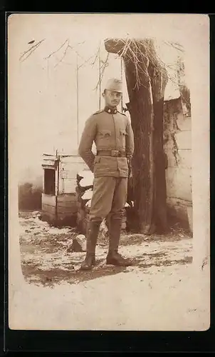 Foto-AK Österreichischer Soldat in Uniform