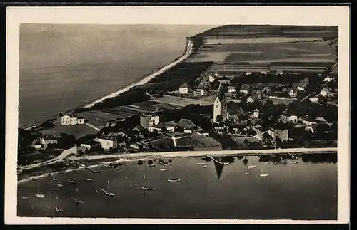 Foto-AK Rerik i. M., Gesamtansicht vom Flugzeug aus