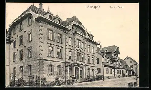 AK Königsfeld, Kurhotel - Pension Sapel