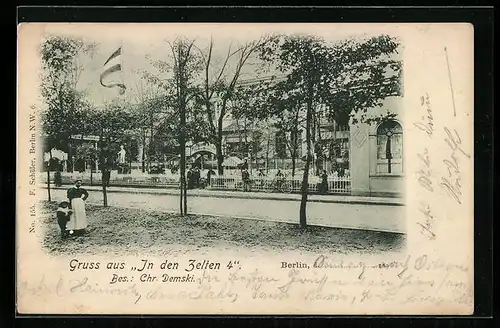 AK Berlin-Tiergarten, Etablissement In den Zelten 4