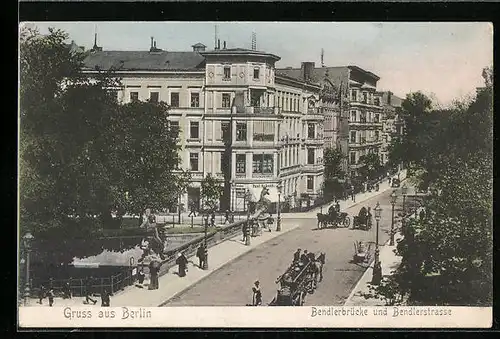 AK Berlin-Tiergarten, Bendlerbrücke und Bendlerstrasse